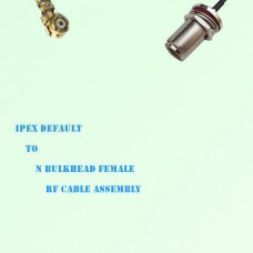 IPEX to N Bulkhead Female RF Cable Assembly