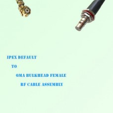 IPEX to QMA Bulkhead Female RF Cable Assembly