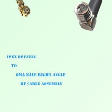IPEX to QMA Male Right Angle RF Cable Assembly