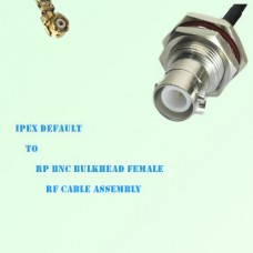 IPEX to RP BNC Bulkhead Female RF Cable Assembly