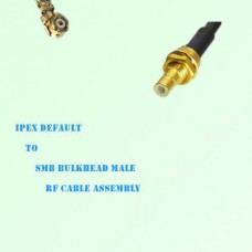 IPEX to SMB Bulkhead Male RF Cable Assembly