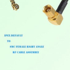 IPEX to SMC Female Right Angle RF Cable Assembly