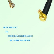 IPEX to SSMB Male Right Angle RF Cable Assembly