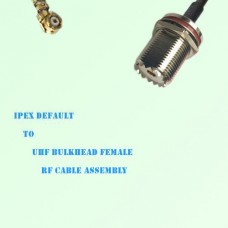 IPEX to UHF Bulkhead Female RF Cable Assembly