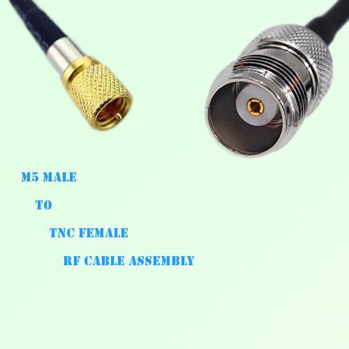 Microdot 10-32 M5 Male to TNC Female RF Cable Assembly