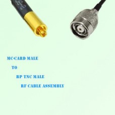 MC-Card Male to RP TNC Male RF Cable Assembly