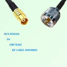 MCX Female to UHF Male RF Cable Assembly