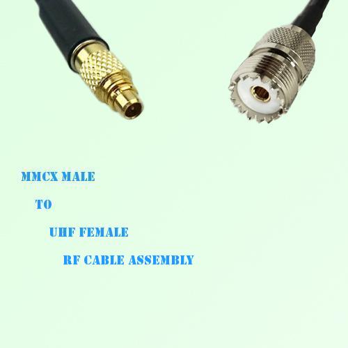 MMCX Male to UHF Female RF Cable Assembly