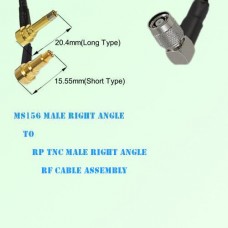 MS156 Male Right Angle to RP TNC Male Right Angle RF Cable Assembly