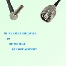 MS162 Male Right Angle to RP TNC Male RF Cable Assembly