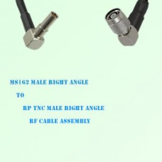 MS162 Male Right Angle to RP TNC Male Right Angle RF Cable Assembly