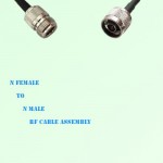 N Female to N Male RF Cable Assembly