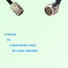 N Female to N Male Right Angle RF Cable Assembly