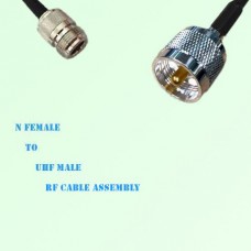 N Female to UHF Male RF Cable Assembly