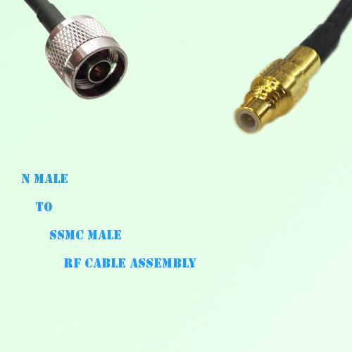 N Male to SSMC Male RF Cable Assembly