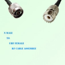 N Male to UHF Female RF Cable Assembly