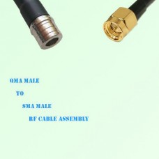 QMA Male to SMA Male RF Cable Assembly