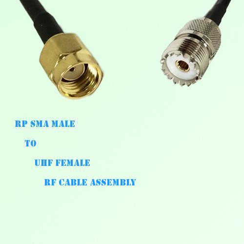 RP SMA Male to UHF Female RF Cable Assembly