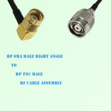 RP SMA Male Right Angle to RP TNC Male RF Cable Assembly