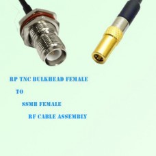RP TNC Bulkhead Female to SSMB Female RF Cable Assembly