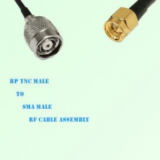 RP TNC Male to SMA Male RF Cable Assembly