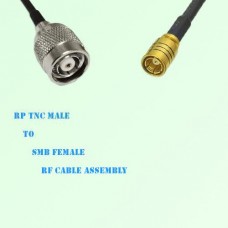 RP TNC Male to SMB Female RF Cable Assembly