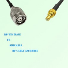 RP TNC Male to SMB Male RF Cable Assembly