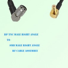 RP TNC Male Right Angle to SMB Male Right Angle RF Cable Assembly