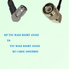RP TNC Male Right Angle to TNC Male Right Angle RF Cable Assembly