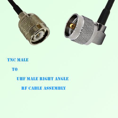 TNC Male to UHF Male Right Angle RF Cable Assembly