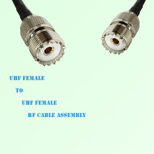 UHF Female to UHF Female RF Cable Assembly