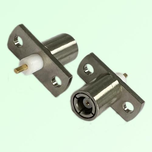 SMB Female 2 Hole Panel Mount Solder Post Connector