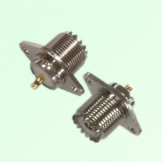 UHF Female 2 Hole Panel Mount Solder Cup Connector