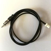 FAKRA SMB B 9001 white Male Plug to DIN Male Plug Cable RG174 4ft