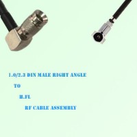 1.0/2.3 DIN Male Right Angle to H.FL RF Cable Assembly