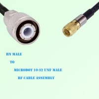 HN Male to Microdot 10-32 UNF Male RF Cable Assembly