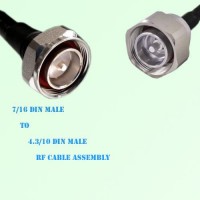 7/16 DIN Male to 4.3/10 DIN Male RF Cable Assembly