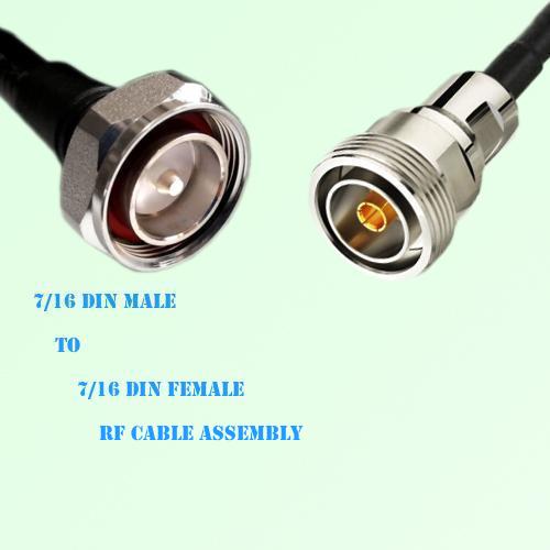 7/16 DIN Male to 7/16 DIN Female RF Cable Assembly