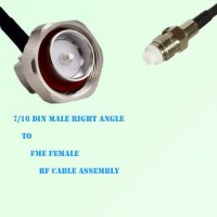 7/16 DIN Male Right Angle to FME Female RF Cable Assembly