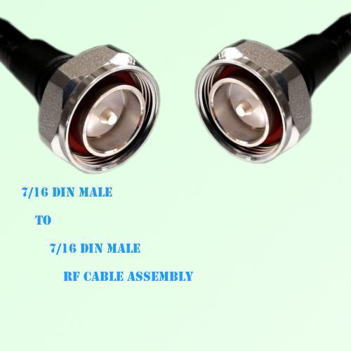 7/16 DIN Male to 7/16 DIN Male RF Cable Assembly