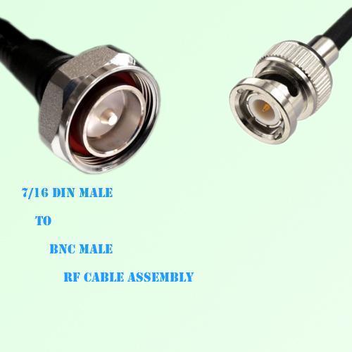 7/16 DIN Male to BNC Male RF Cable Assembly
