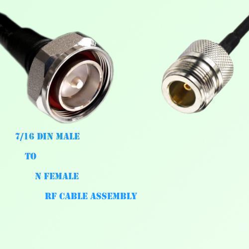 7/16 DIN Male to N Female RF Cable Assembly 7/16 DIN Male to N Female RF Cable Assembly