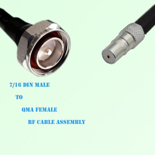 7/16 DIN Male to QMA Female RF Cable Assembly 7/16 DIN Male to QMA Female RF Cable Assembly