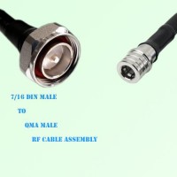 7/16 DIN Male to QMA Male RF Cable Assembly 7/16 DIN Male to QMA Male RF Cable Assembly