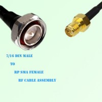 7/16 DIN Male to RP SMA Female RF Cable Assembly