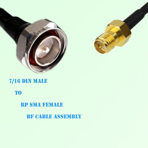7/16 DIN Male to RP SMA Female RF Cable Assembly 7/16 DIN Male to RP SMA Female RF Cable Assembly