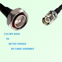 7/16 DIN Male to RP TNC Female RF Cable Assembly