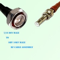 7/16 DIN Male to SHV 10kV Male RF Cable Assembly