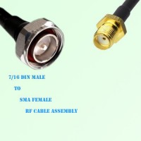 7/16 DIN Male to SMA Female RF Cable Assembly