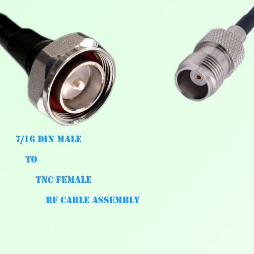 7/16 DIN Male to TNC Female RF Cable Assembly